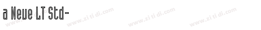 a Neue LT Std字体转换